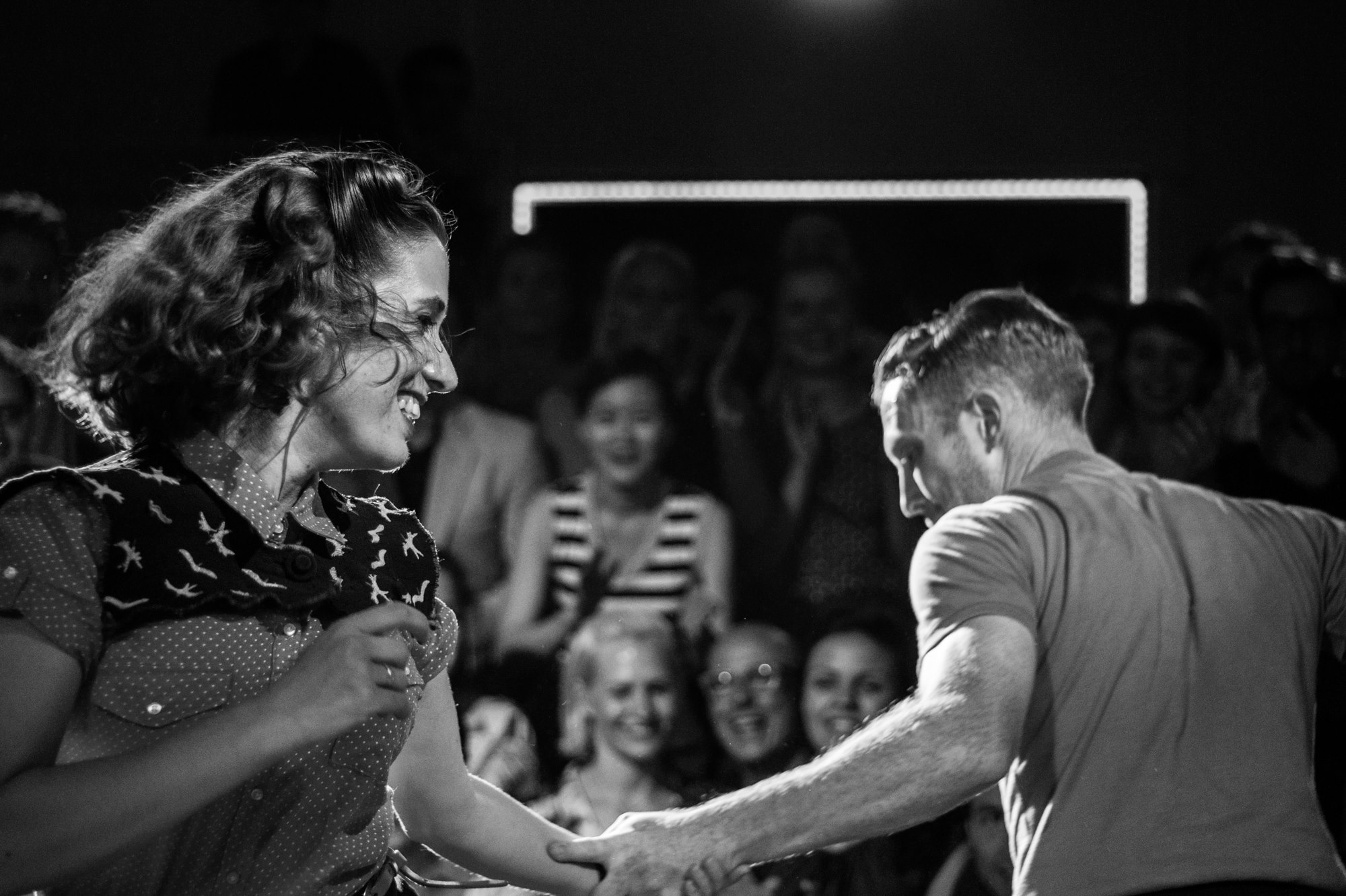 Η Ιρένε Ραγκουζίνι με τον χορευτικό της παρτεναίρ, Τόνυ Τζάκσον από φεστιβάλ στο εξωτερικό. (Φωτό: Virinja Grauzinyte).